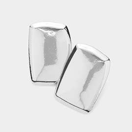 Metal Rectangle Earrings