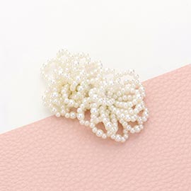 Pearl Cluster Vine Flower Earrings