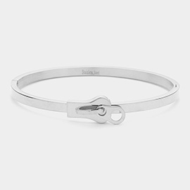 Stainless Steel Metal Belt Bangle Bracelet