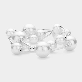 3PCS - Pearl Stretch Multi Layered Bracelets
