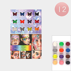 12PCS - Professional Face Paint / Watercolor for Art