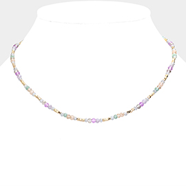 Faceted Beaded Necklace