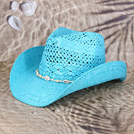 Bead Shells Band Cowboy Cowgirl Handmade Hat