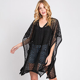 Crochet Cover-Up Kimono Poncho