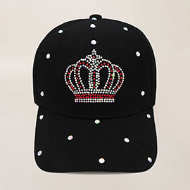 Bling Queen Crown Studded Baseball Cap