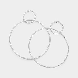 Metal Open Circle Earrings