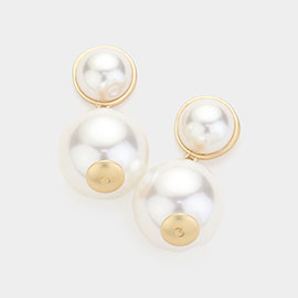 Pearl Ball Dangle Earrings