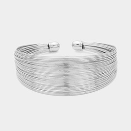 Multi Metal Wire Cuff Bracelet