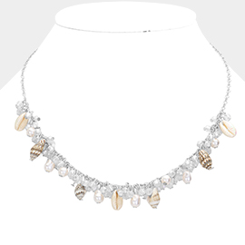 SECRET BOX_Starfish Pearl Shell Charm Necklace