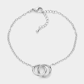 SECRET BOX_Stainless Steel Infinity Chain Link Bracelet