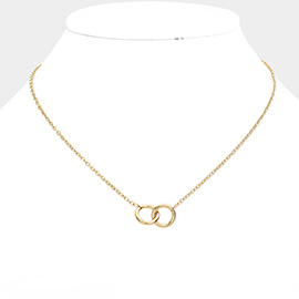 SECRET BOX_Stainless Steel Infinity Chain Pendant Necklace
