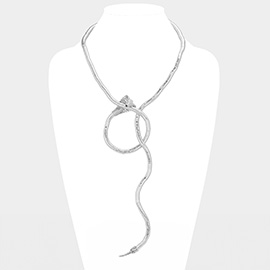 Metal Snake Adjustable Necklace