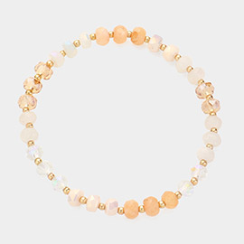 Faceted Beaded Stretch Bracelet