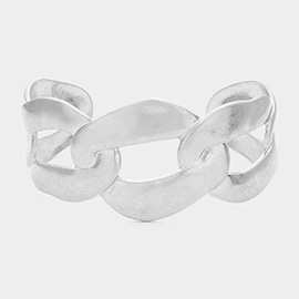 Chunky Metal Chain Cuff Bracelet