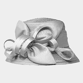 Bow Accented Dressy Hat