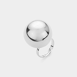 Oversized Metal Ball Ring