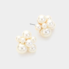 Pearl Bubble Stud Earrings