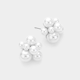 Pearl Bubble Stud Earrings