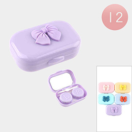 12PCS - Ribbon Pointed Contact Lens Cases