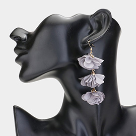 Flower Petal Link Dropdown Earrings
