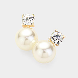 Pearl Pointed Earrings