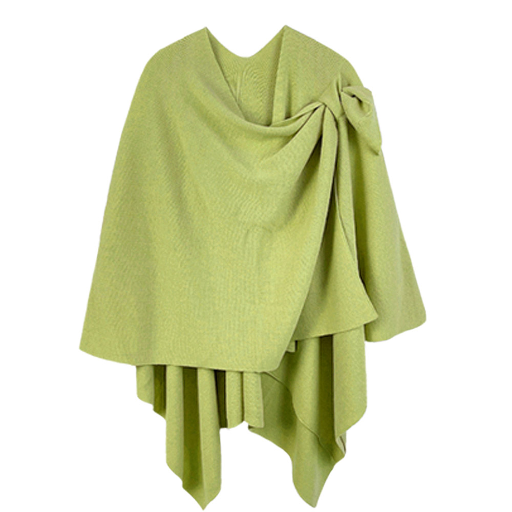 Shoulder Strap Solid Ruana Poncho