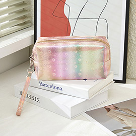 Shiny Tie-Dye Cosmetic Bag