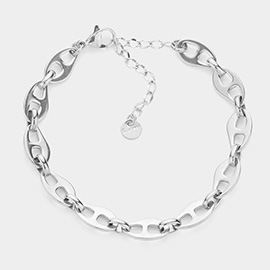 Stainless Steel Mariner Link Chain Bracelet