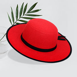 Plain Bow Band Panama Hat