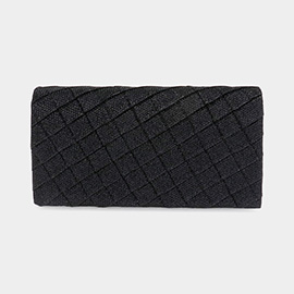 Quilted Sparkly Clutch Bag / Crossbody Bag
