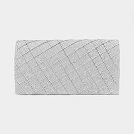 Quilted Sparkly Clutch Bag / Crossbody Bag