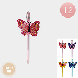 12PCS - Butterfly Charm Dangle Ball Pens