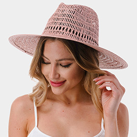 Woven Straw Panama Hat