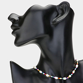Pearl Accented Strand Beaded Necklace