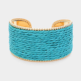 Raffia Cuff Bracelet