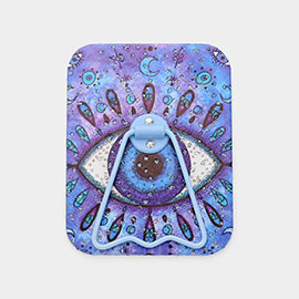 Evil Eye Printed Mirror With Stand