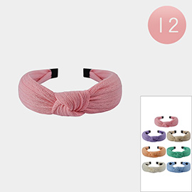 12PCS - Fabric Knot Headbands