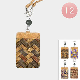 12PCS - Geometric Cork ID Holders