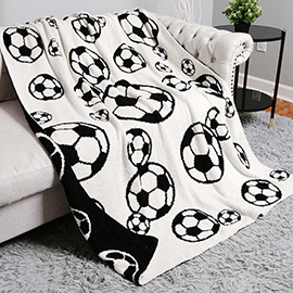 Soccer Reversible Throw Blanket