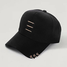 Metal Ring Pointed Baseball Cap