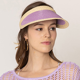 Straw Sun Visor Hat