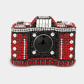 Crystal Rhinestone Camera Clutch / Tote / Shoulder Bag