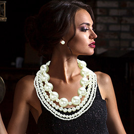 Multi Layered Pearl Necklace