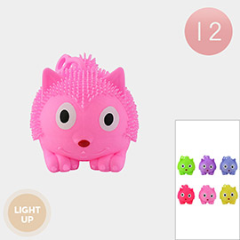 12PCS - Light Up Animal Squeeze Toy Balls
