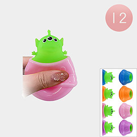12PCS - Alien Pop-up Squeeze Toys