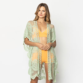 Lace Kimono Poncho