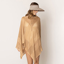 Lurex Mesh Poncho