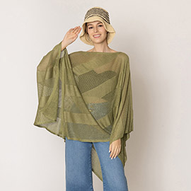 Lurex Mesh Poncho