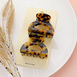 2PCS - Celluloid Acetate Small Hair Claw Clips