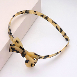 Celluloid Acetate Bow Pointed Headband